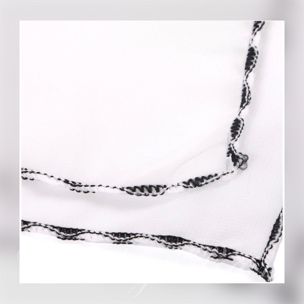 FACE MASK SALE! LAST ONE! Ivory Scarf Face Mask - Picture 5 of 12